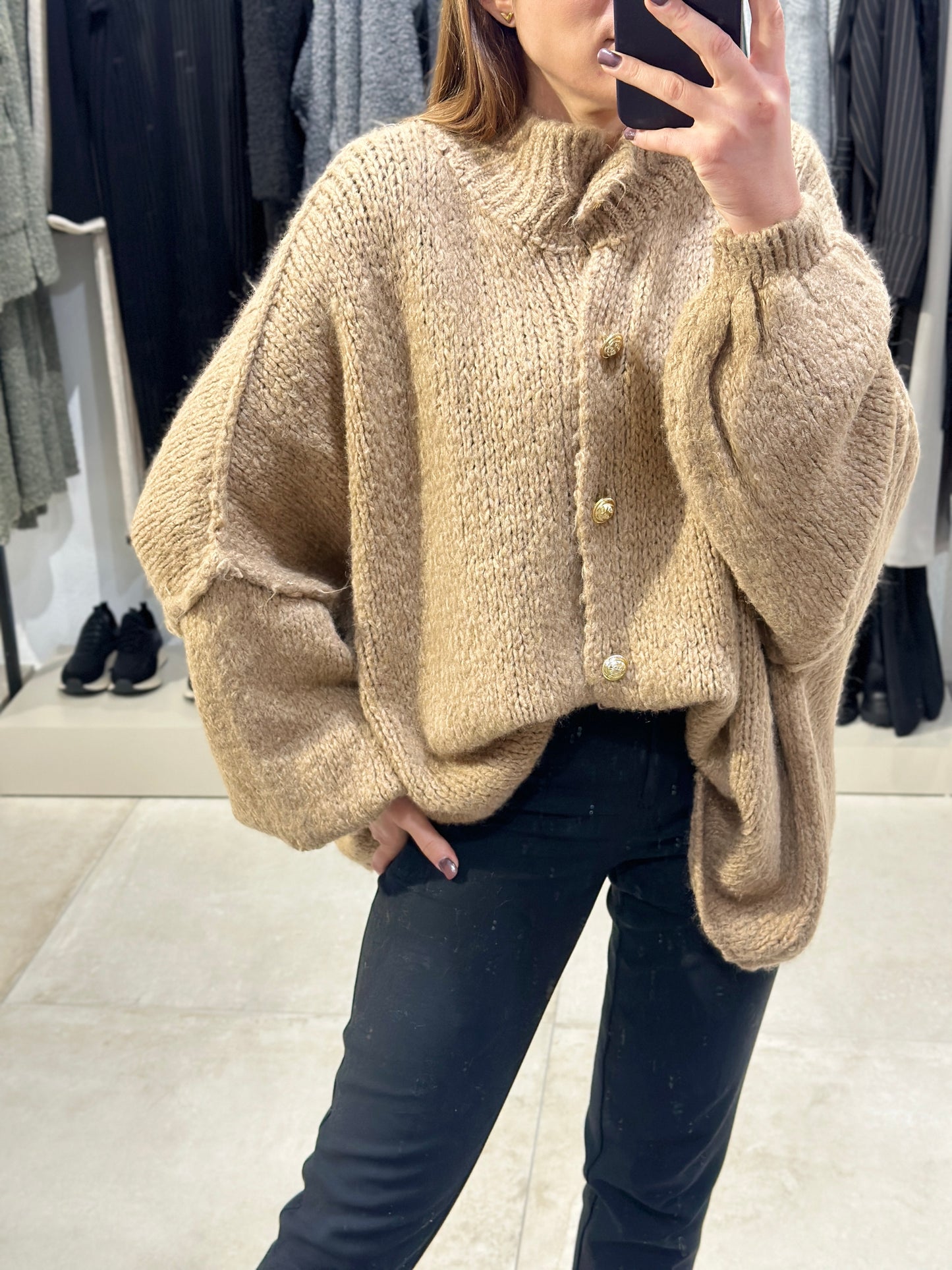 OVERSIZED STRICKJACKE