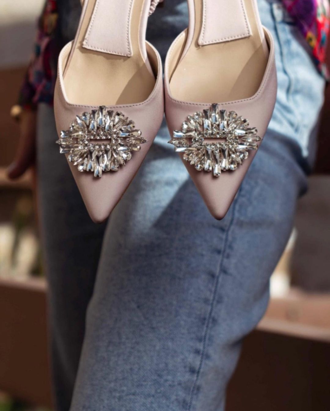 Flache Ballerinas Crystal