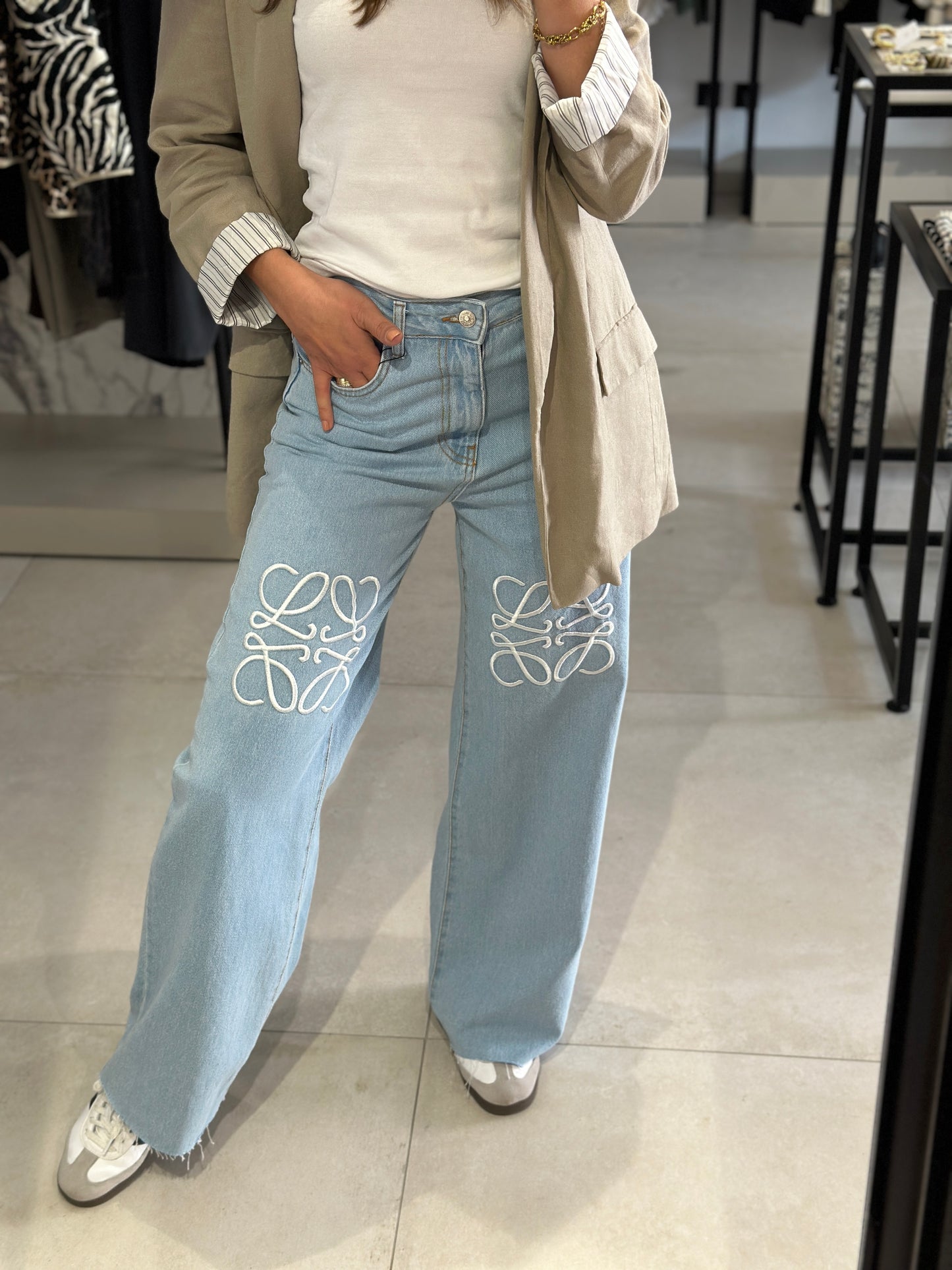 WIDE LEG JEANS - LIGHT BLUE