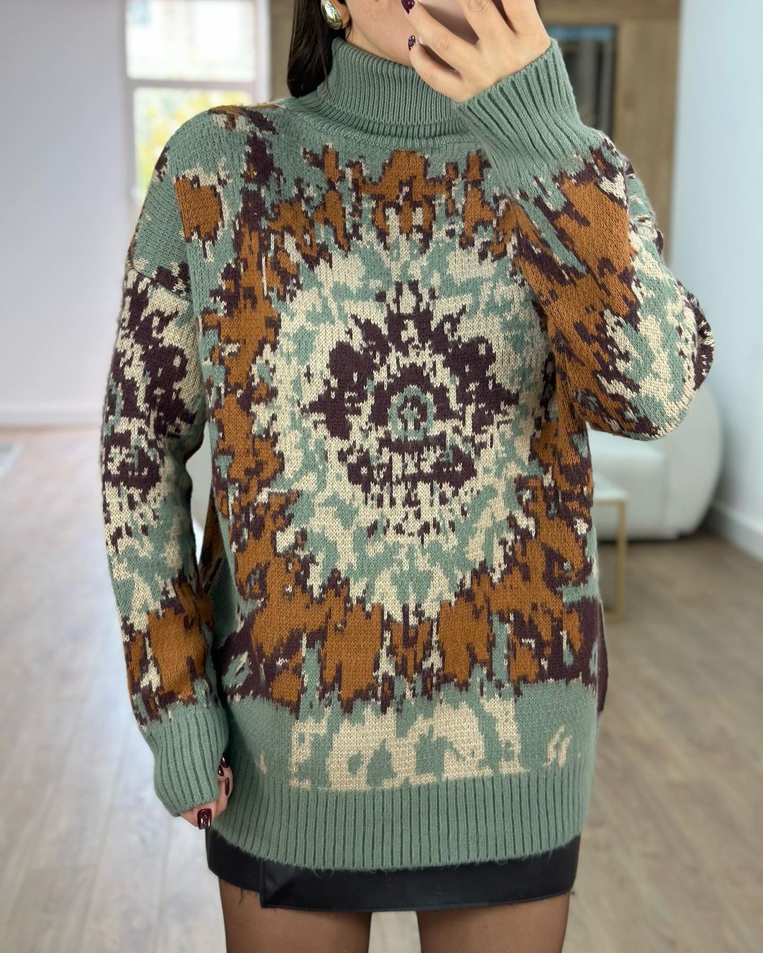 VINTAGE ROLLKRAGENPULLOVER