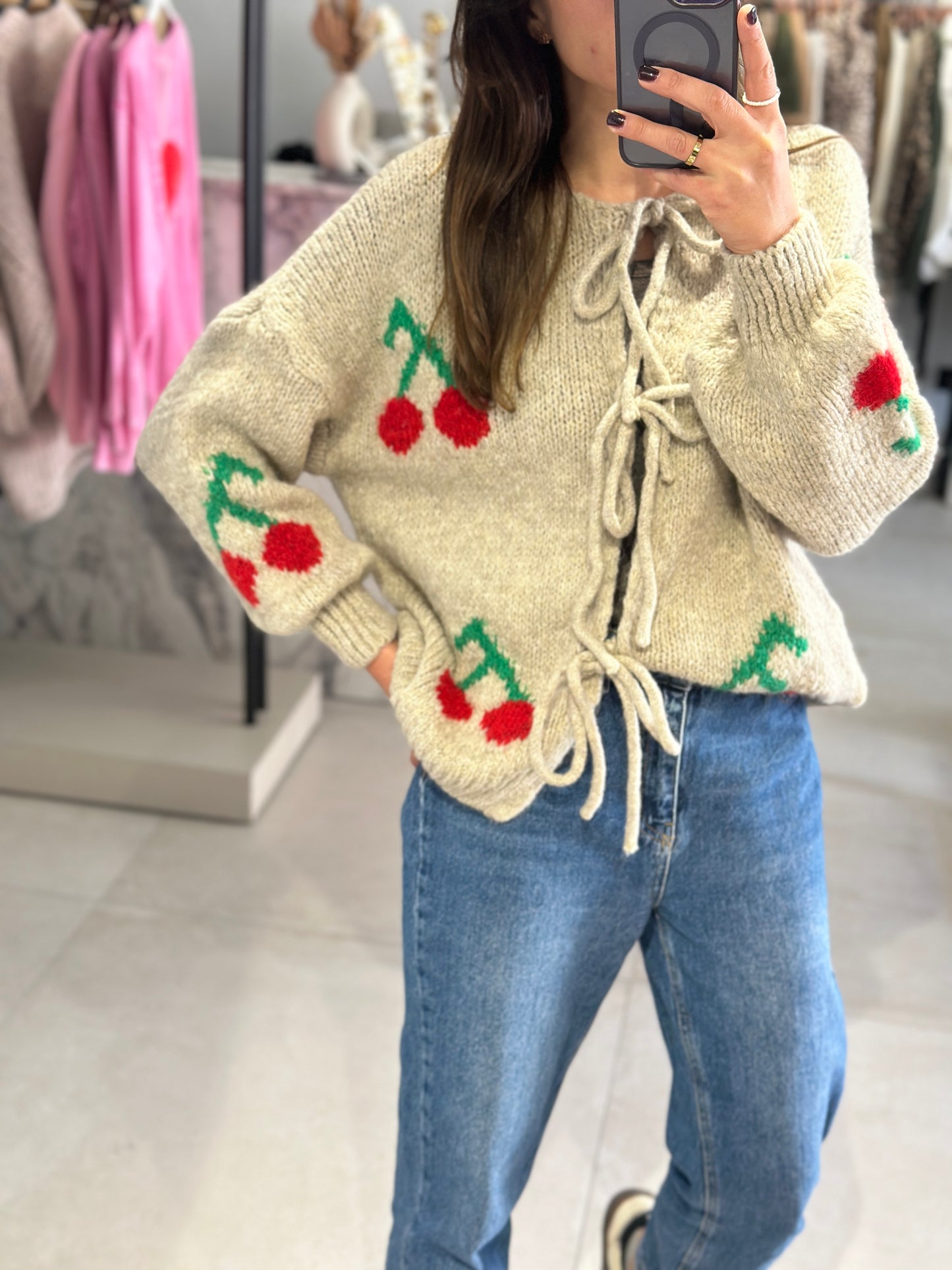 CARDIGAN COZY CHERRY