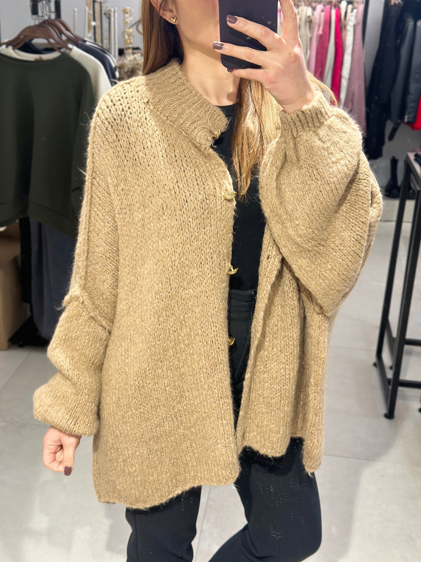 OVERSIZED STRICKJACKE