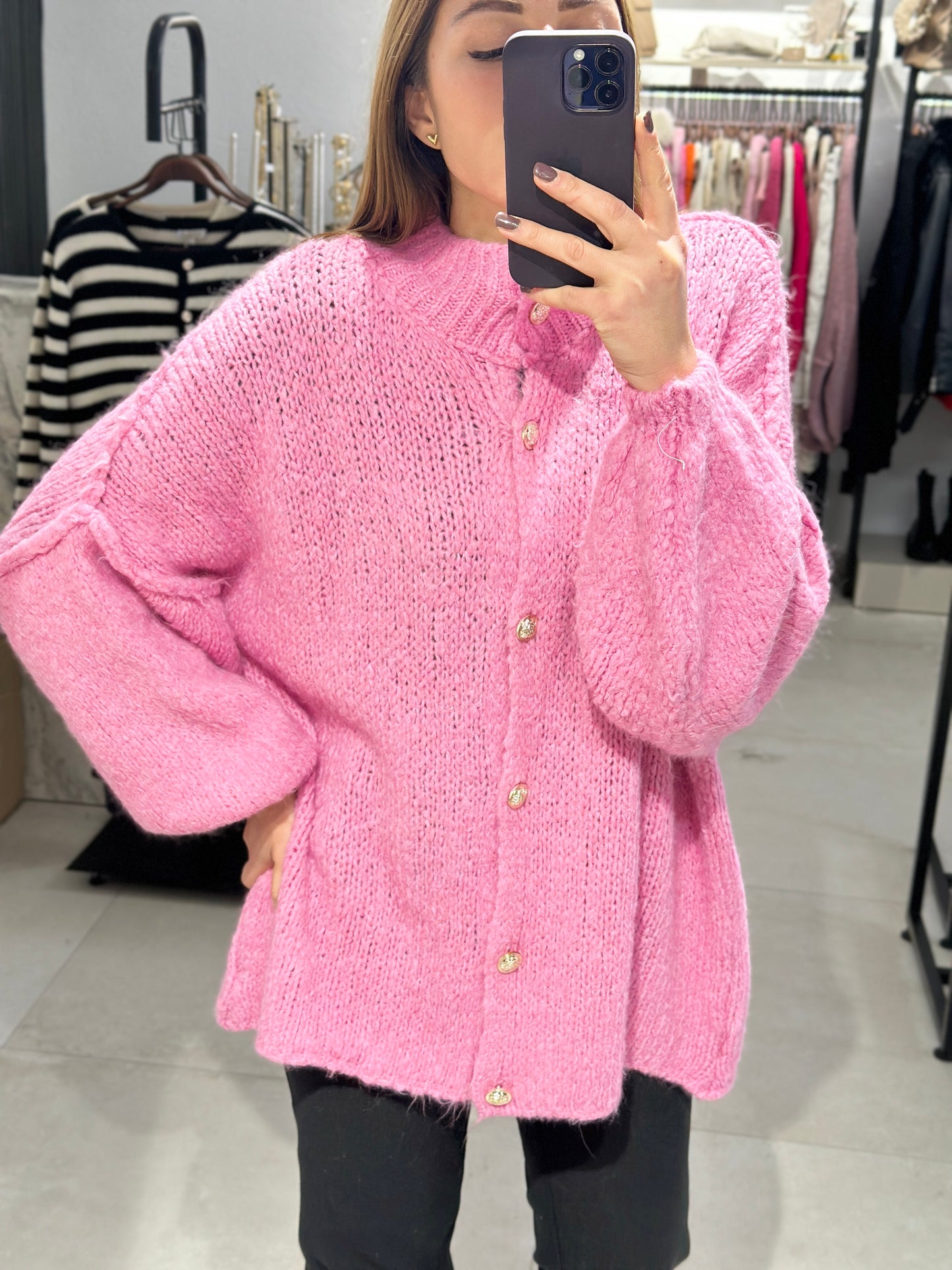 OVERSIZED STRICKJACKE