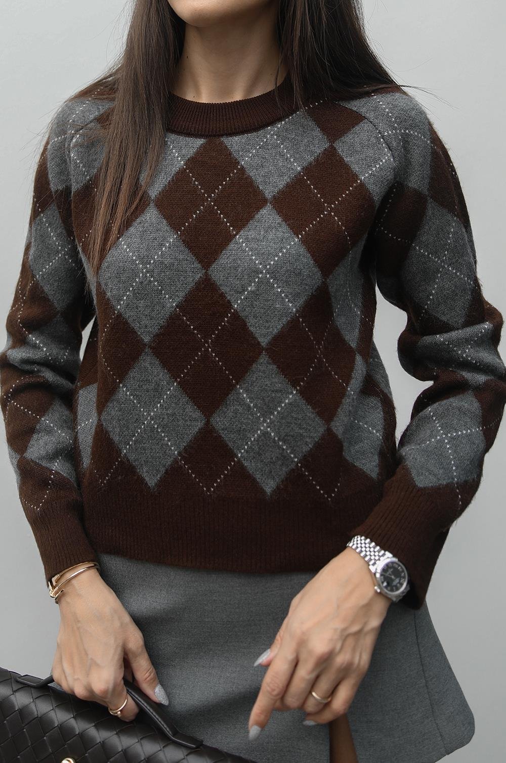 ARGYLE-MUSTER PULLOVER – ZEİTLOSER KLASSIKER