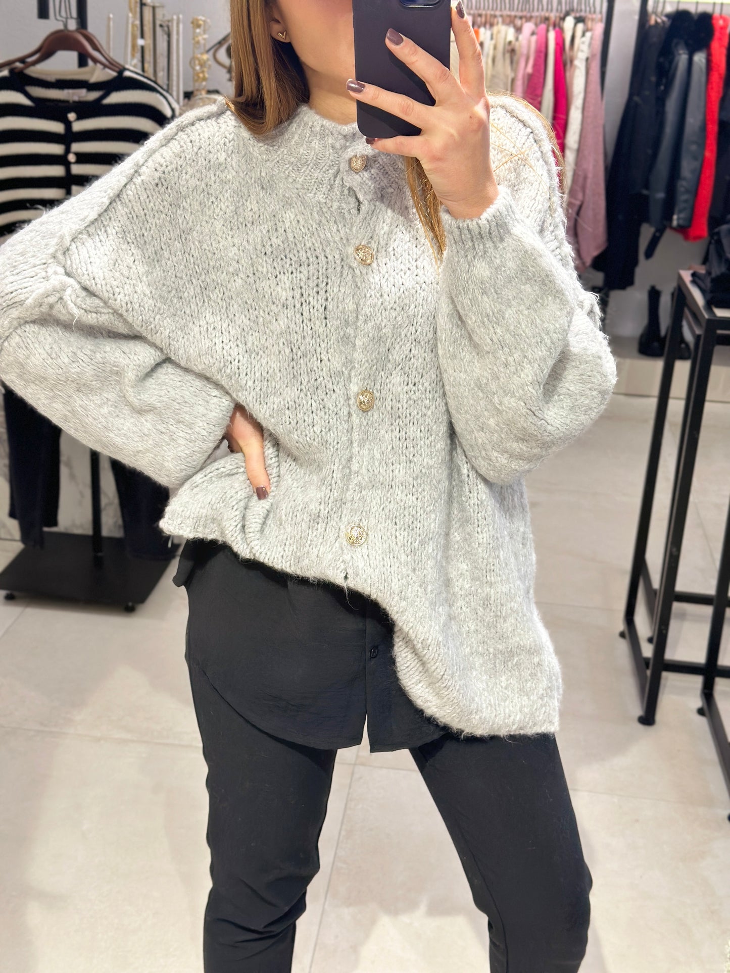 OVERSIZED STRICKJACKE