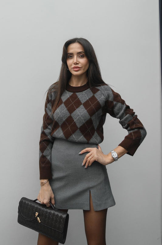 ARGYLE-MUSTER PULLOVER – ZEİTLOSER KLASSIKER