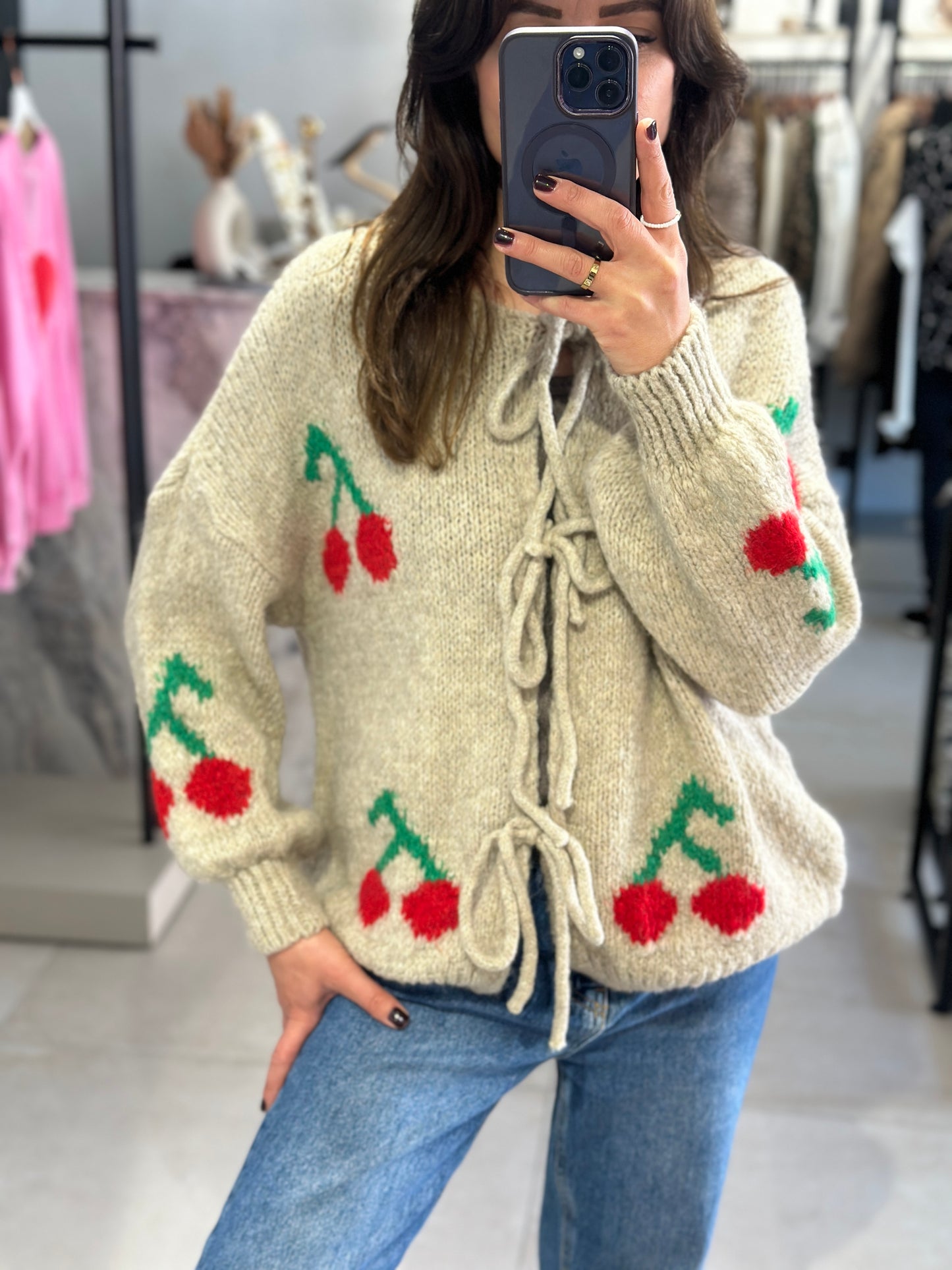 CARDIGAN COZY CHERRY