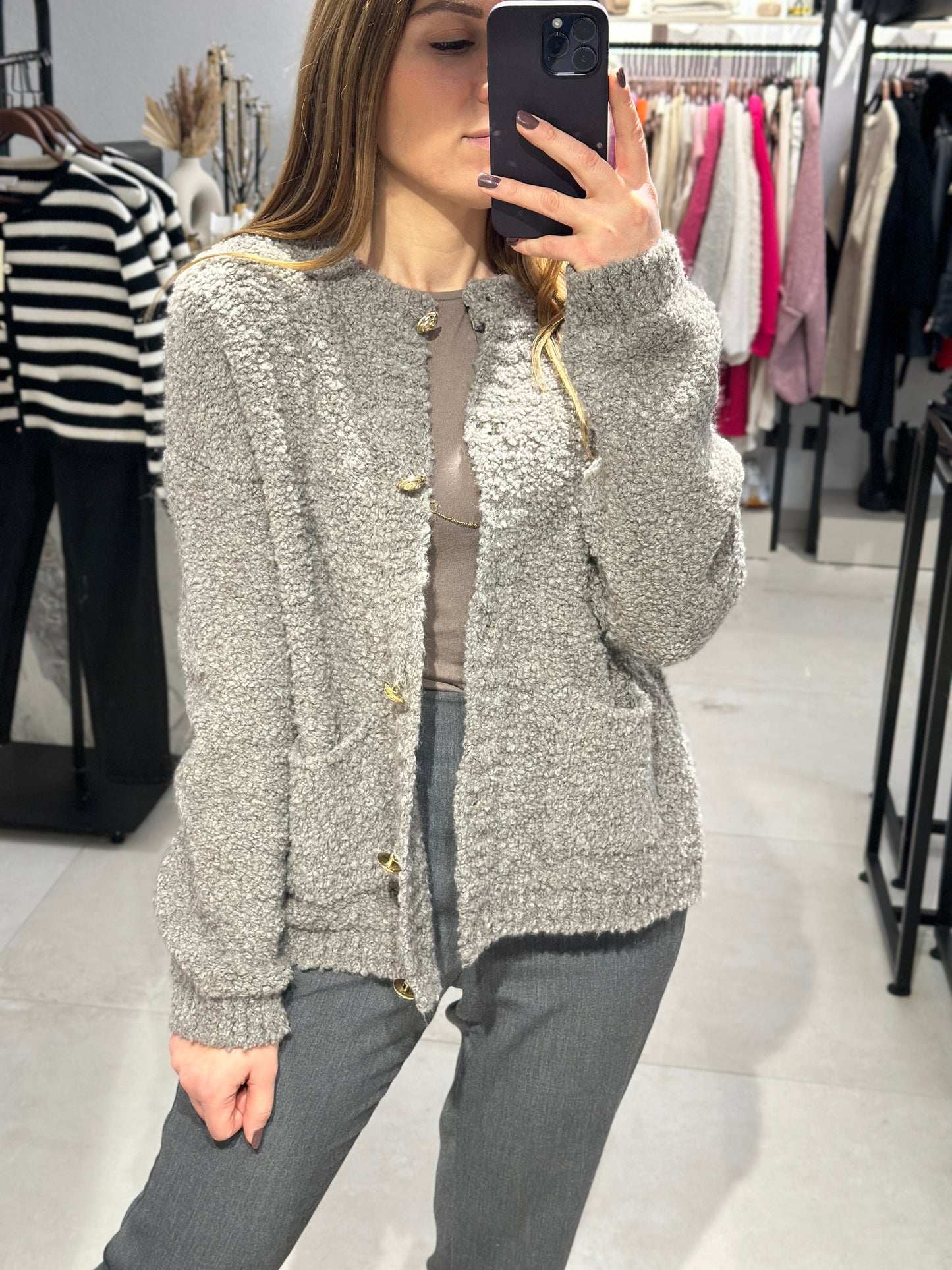 Bouclé Cardigan